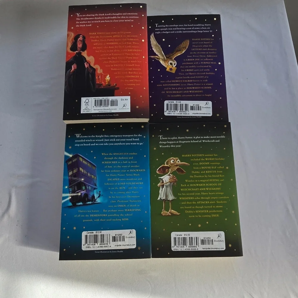 🆕️ NWOT - J K Rowling Harry Potter Books 1, 2, 3 and‎ 5 Paperback Set - Picture 6 of 14